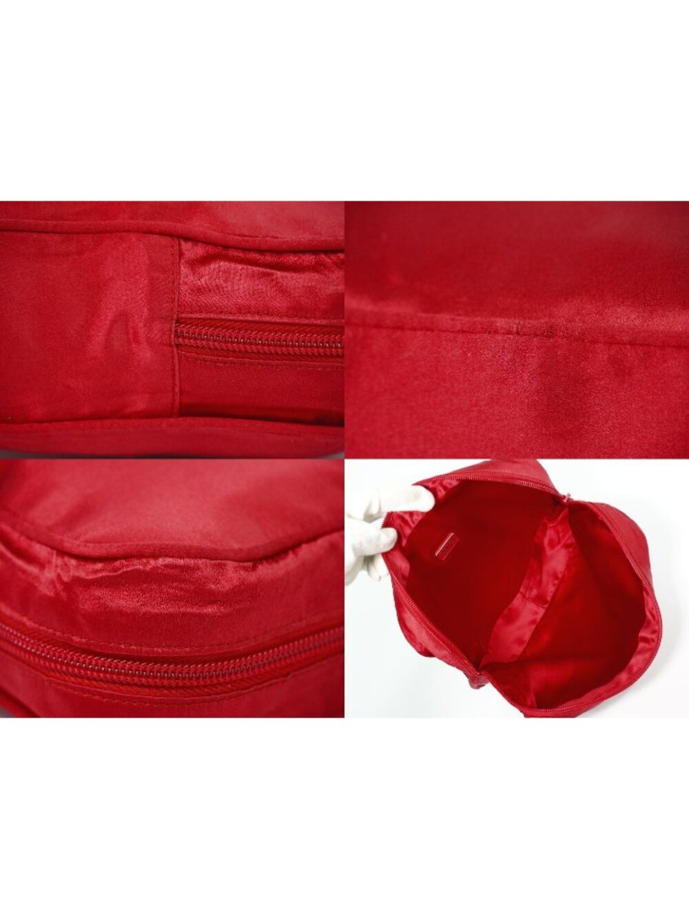 Prada Satin Pouch Case Red - Picture 8 of 9